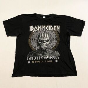 Iron Maiden The Book Of Souls World Tour 2016 T-Shirt Large L